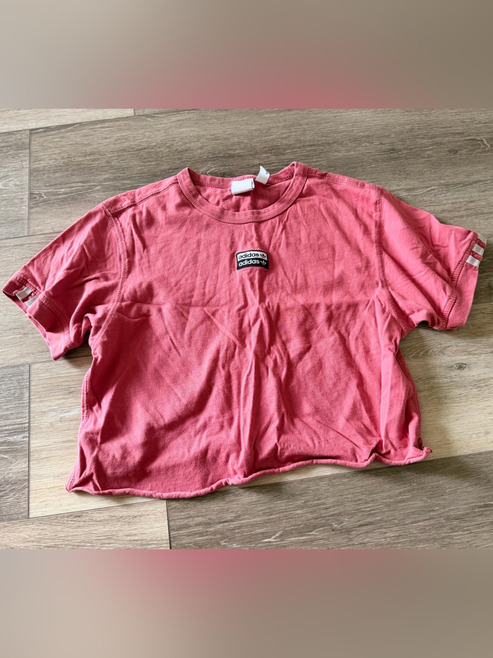 Girls Adidas Crop Tee - Size 10 / Large
